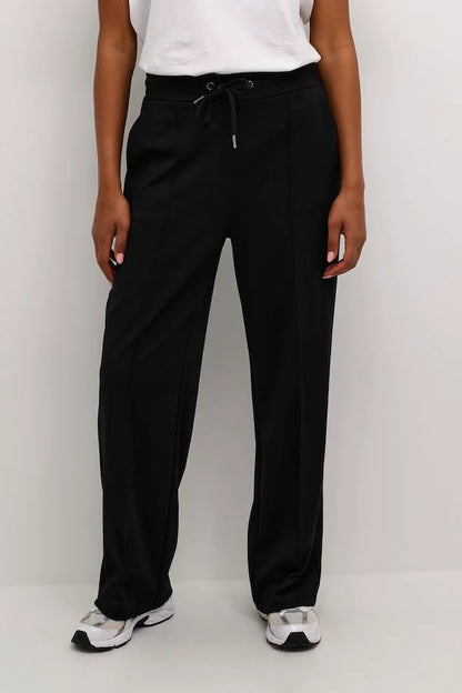 Kaffe- Black Straight Leg Pants- Kajenny