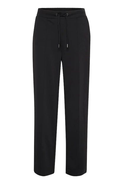 Kaffe- Black Straight Leg Pants- Kajenny