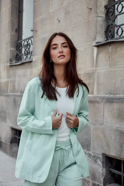 Fransa- Mint Green Blazer- Frmaddie