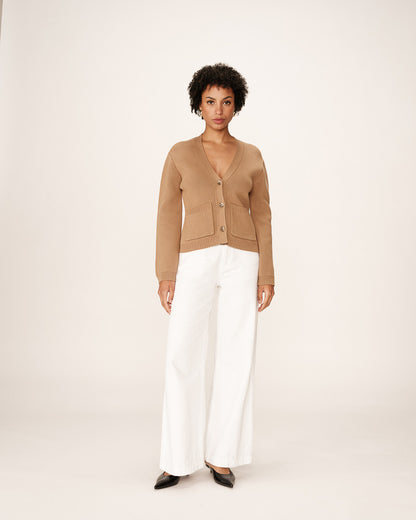 Size S and M- Grace & Mila- Camel Cardigan- Paolino