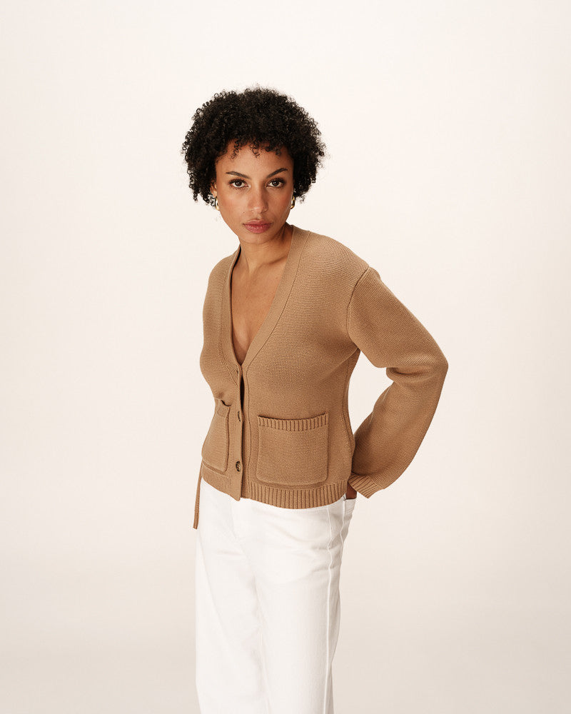 Size S and M- Grace & Mila- Camel Cardigan- Paolino