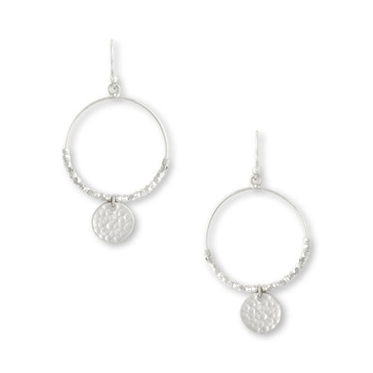 Ashiana London- Dominique Mini Silver Hoop Earrings