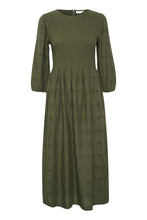 Load image into Gallery viewer, Saint Tropez- Long Shirred Green Dress- Abby
