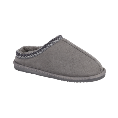 Grey Fleece Lined Slippers