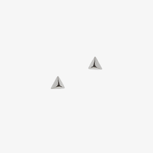 Load image into Gallery viewer, Matthew Calvin- Triangle Studs- Silver
