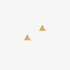 Matthew Calvin- Triangle Studs- Gold