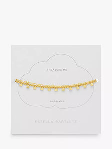 Estella Bartlett - Treasure Me Heart Droplet Double Bracelet, Gold